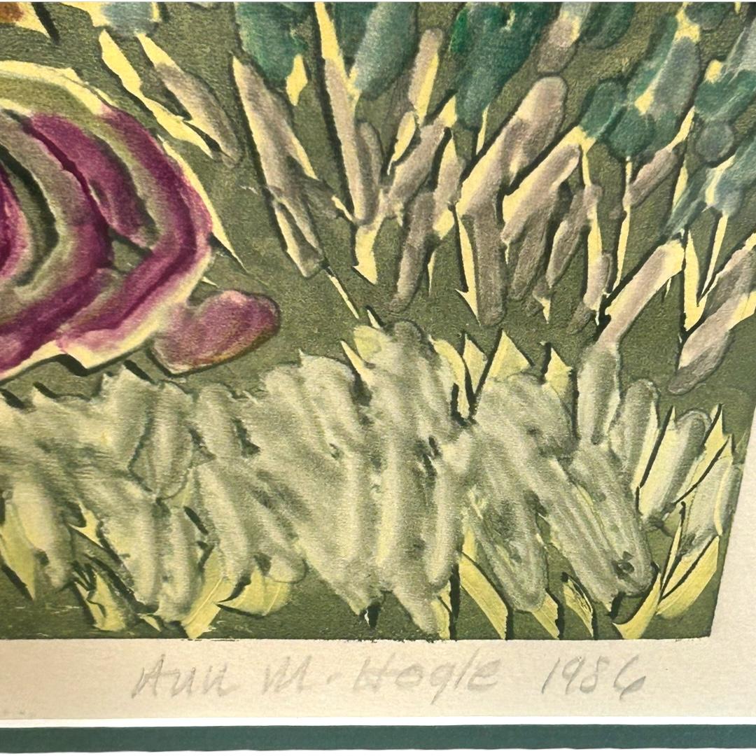 Paper Vintage Ann Hogle Original Watercolor Landscape  For Sale