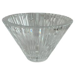 Vintage Ann Nilsson for Orrefors Crystal Round “Clarat” Pattern Linear Bowl