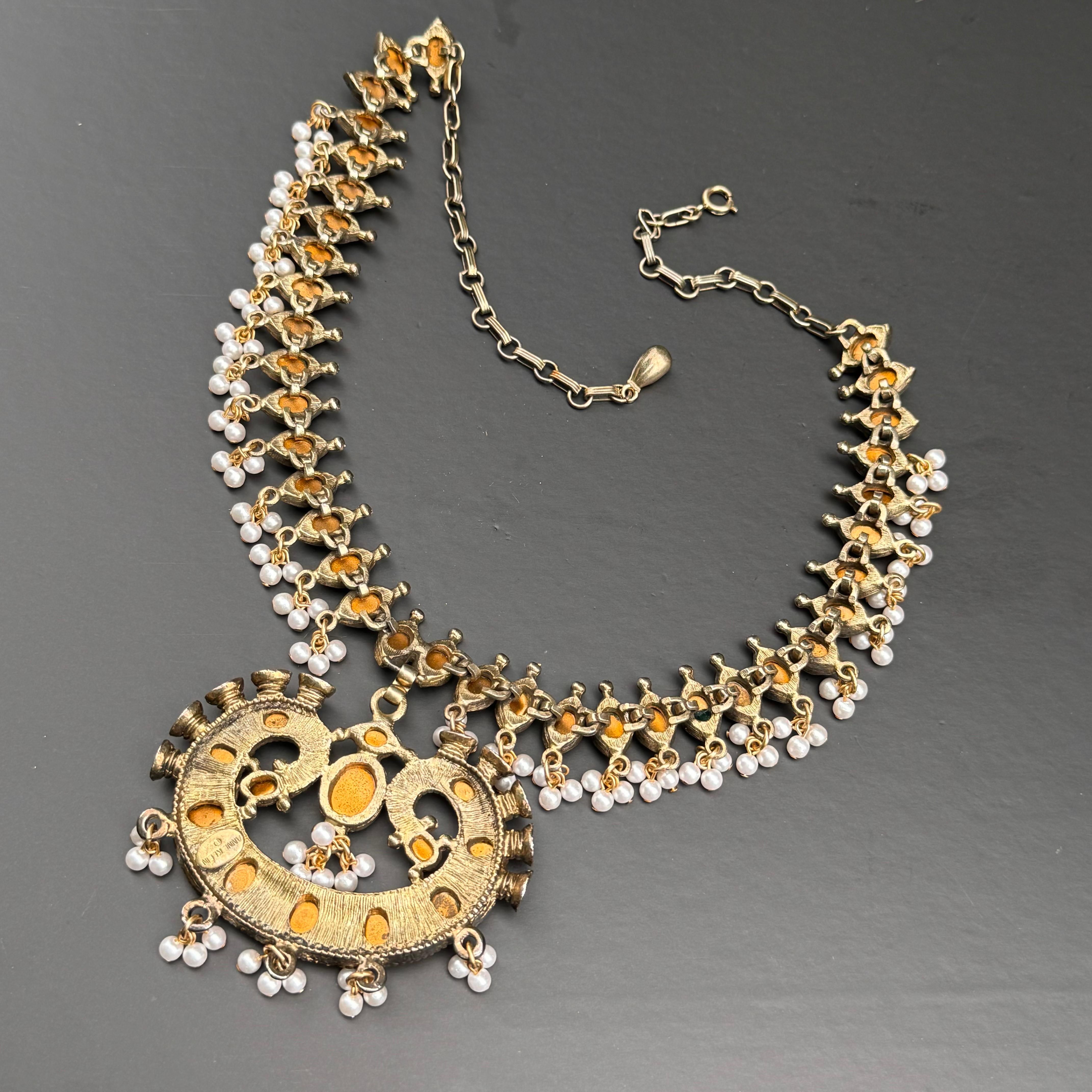 Vintage A. Klein Couture Collana in stile Mughal in vendita 7