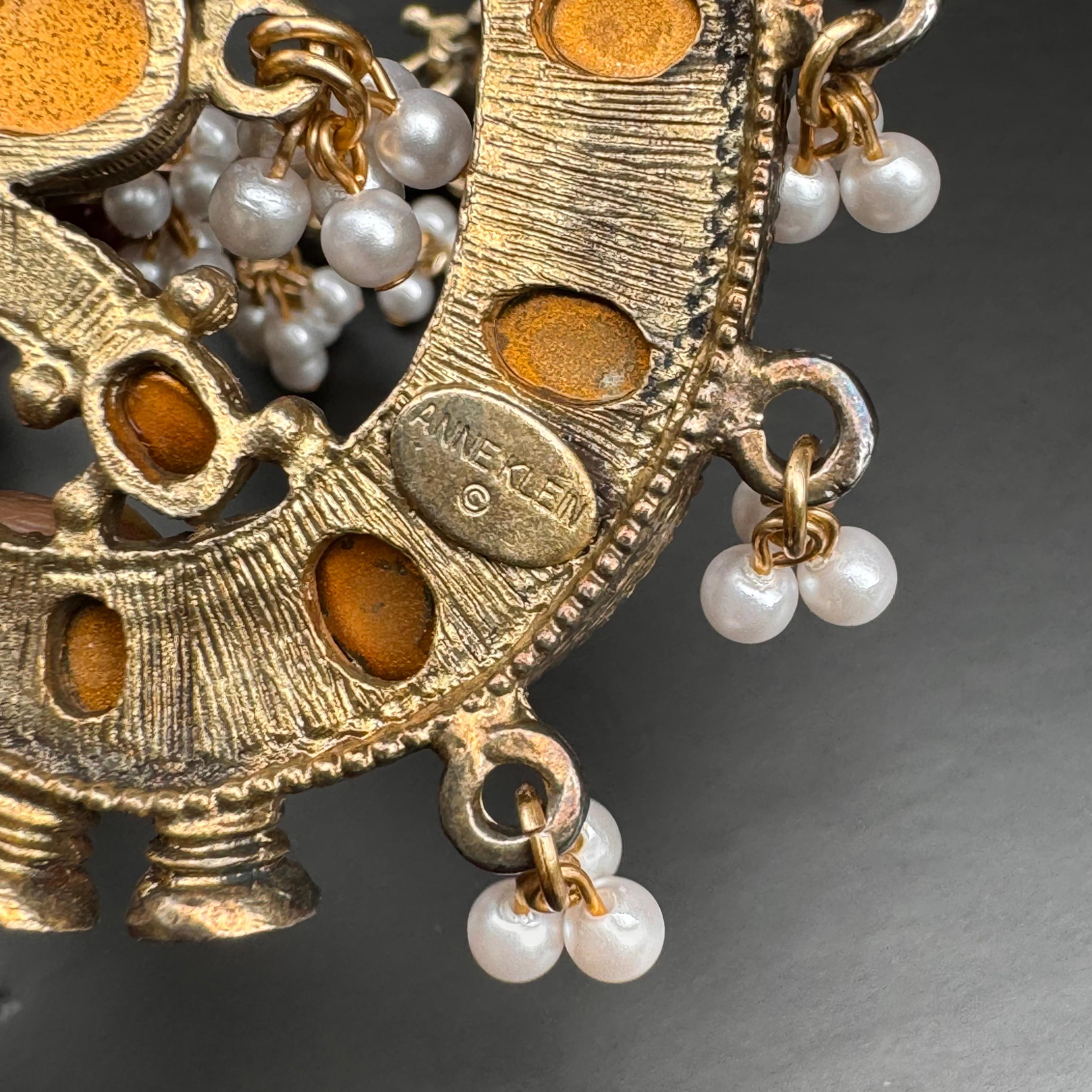 Vintage A. Klein Couture Collana in stile Mughal in vendita 8