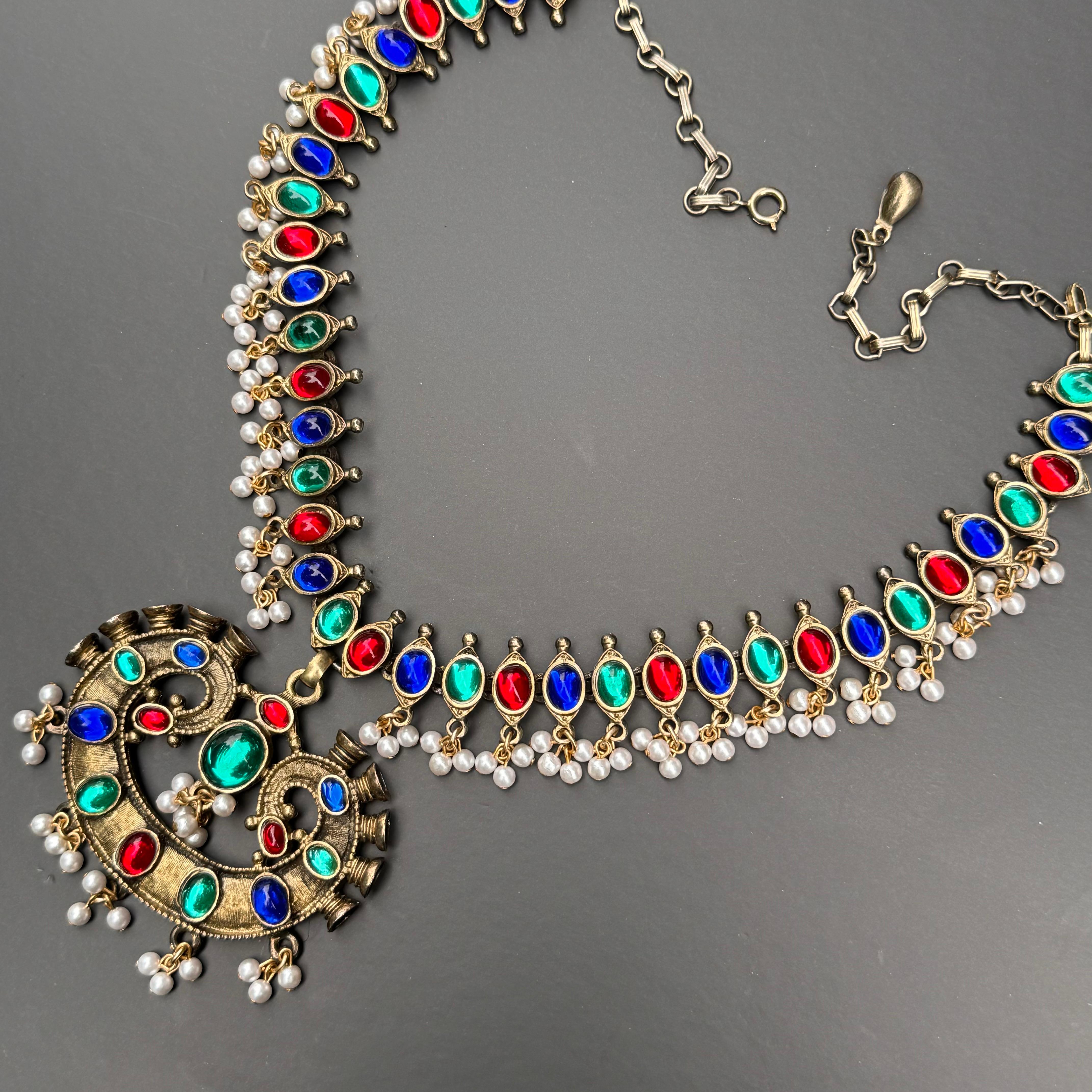 Donna Vintage A. Klein Couture Collana in stile Mughal in vendita