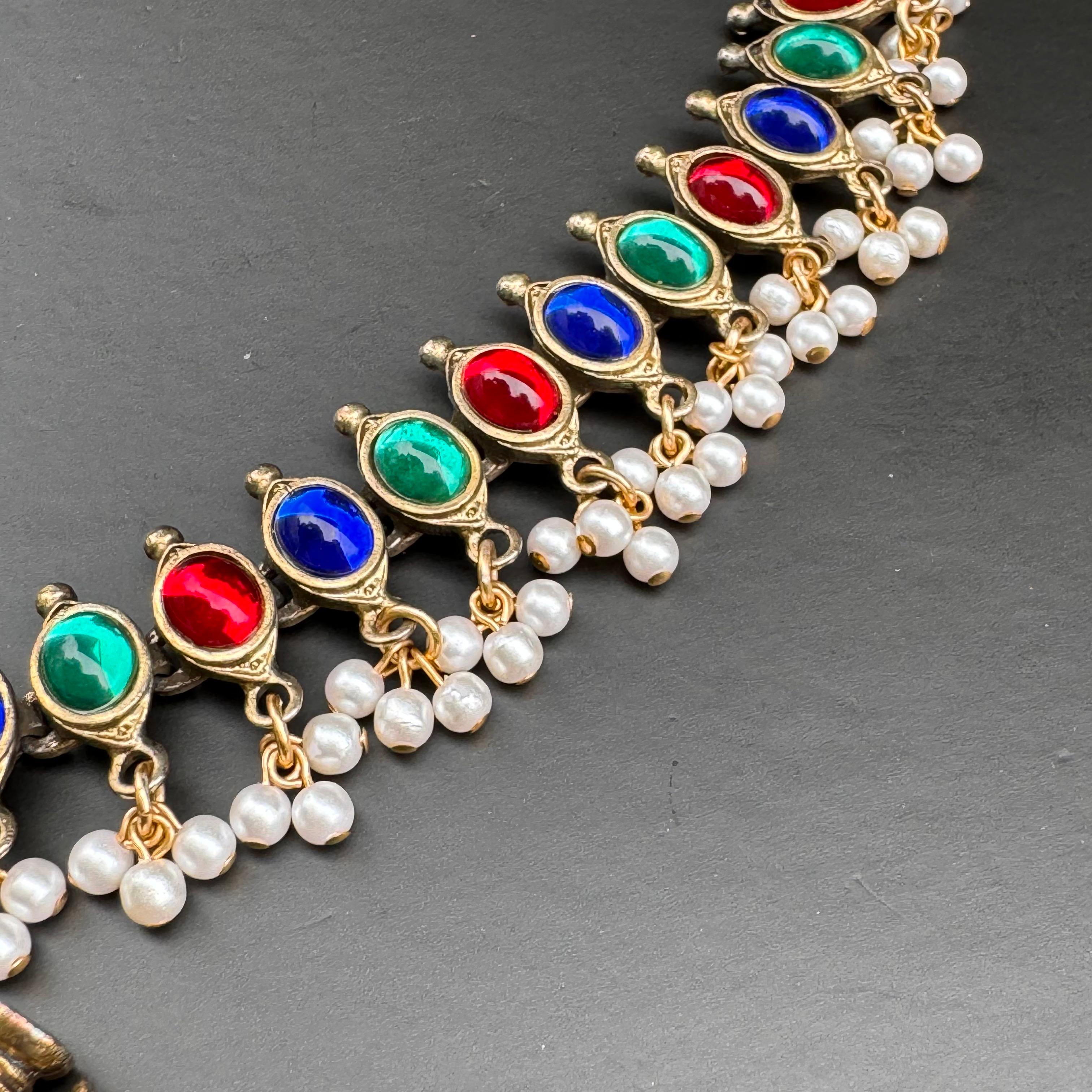 Vintage A. Klein Couture Collana in stile Mughal in vendita 5