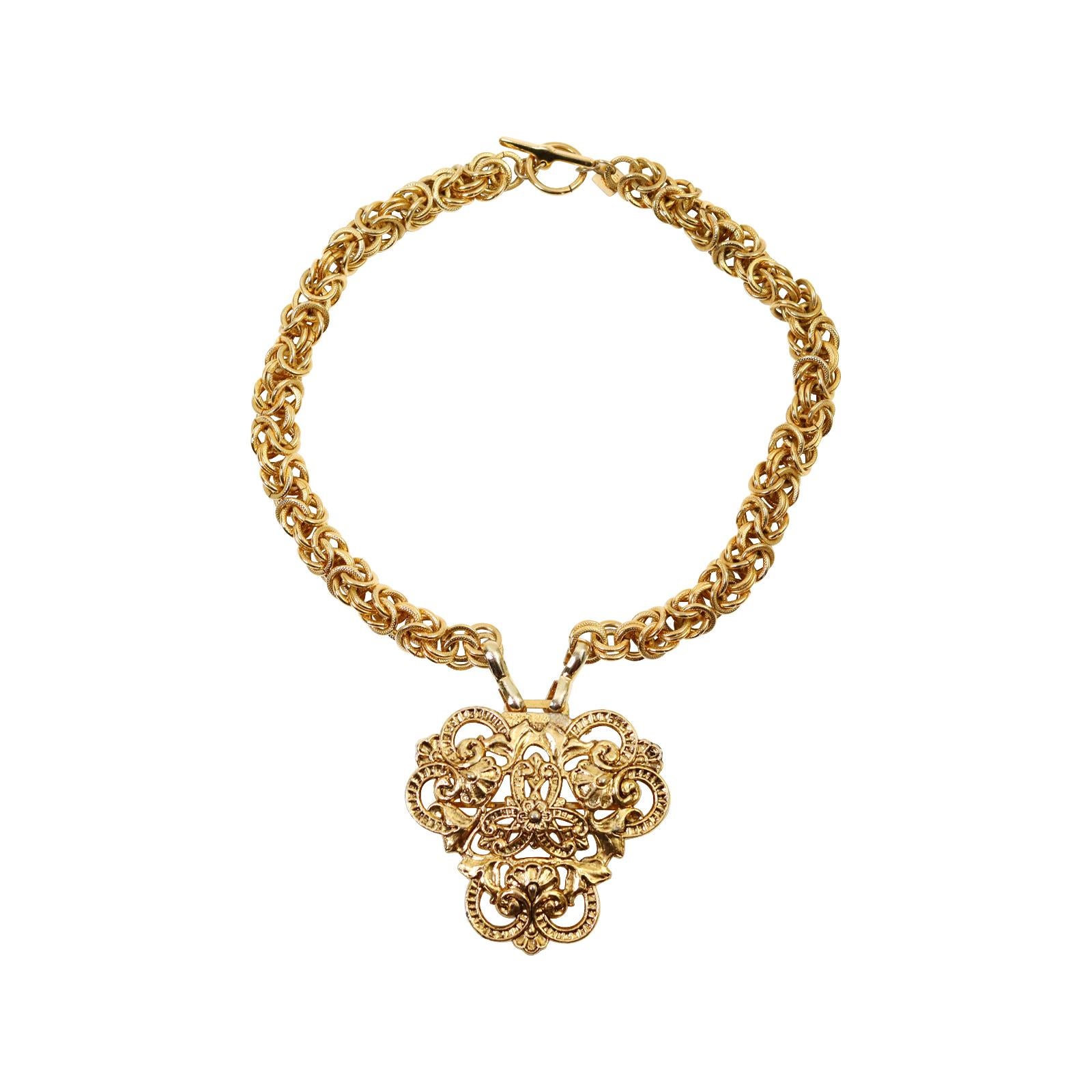 anne klein necklace gold