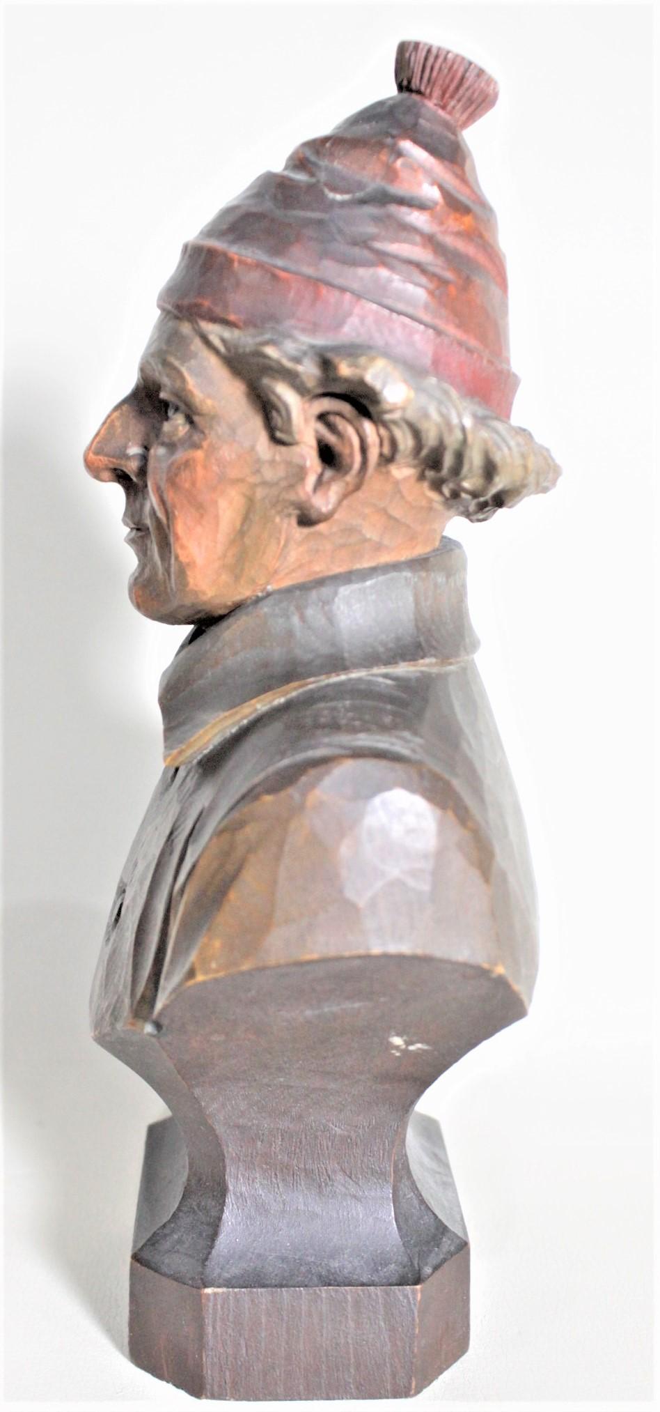Sculpture artisanale vintage ANRI sculptée et peinte à la main « Habitant vieil » par Duquet Bon état - En vente à Hamilton, Ontario
