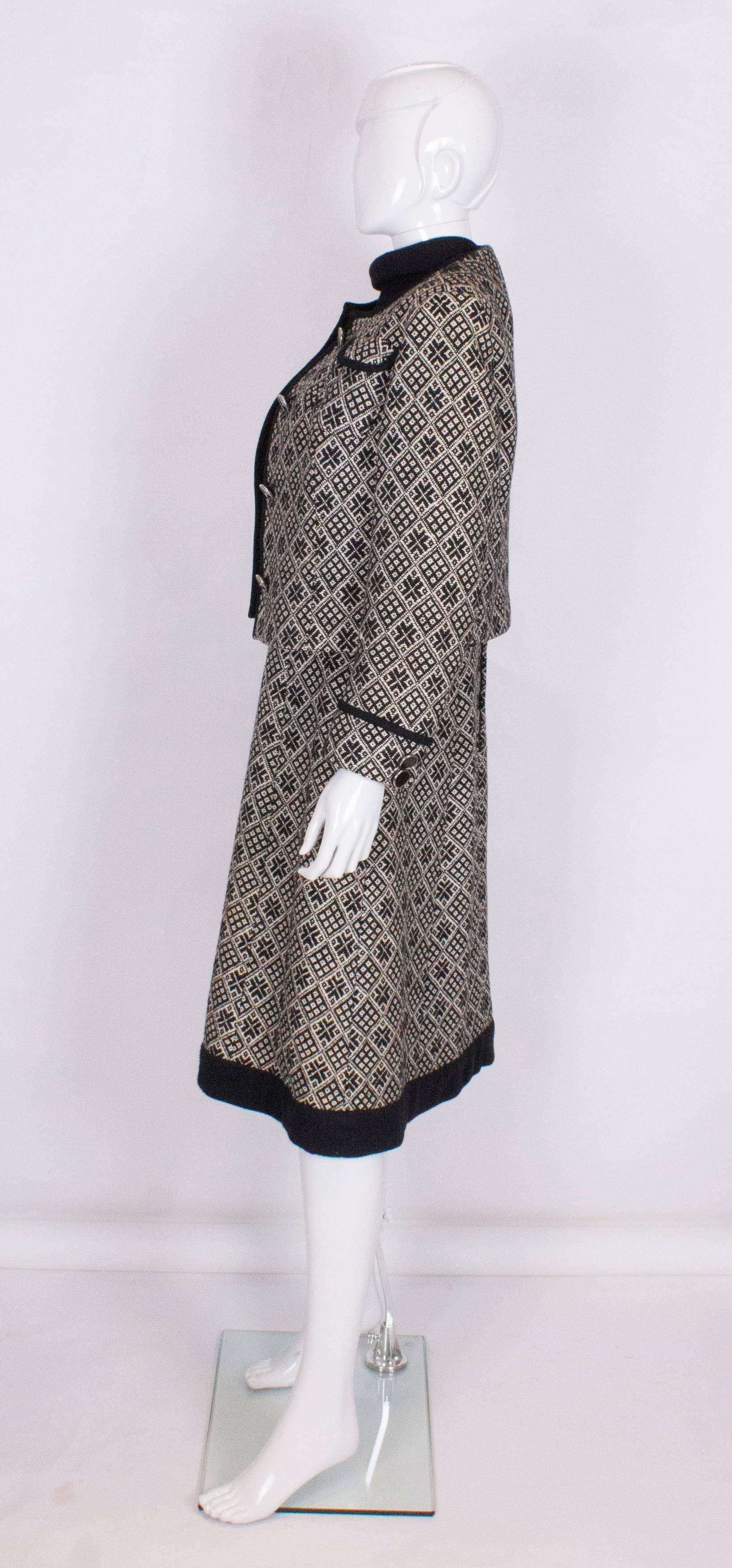  Vintage Anthony Charles für Koupy Kleid und Jacke (Grau) im Angebot