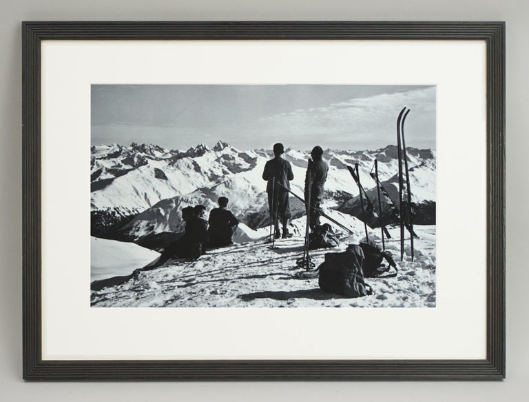 Vintage, Antique Alpine Ski Photograph, Davos Parsenn For Sale 3