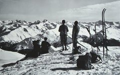 Vintage, Antique Alpine Ski Photograph, Davos Parsenn