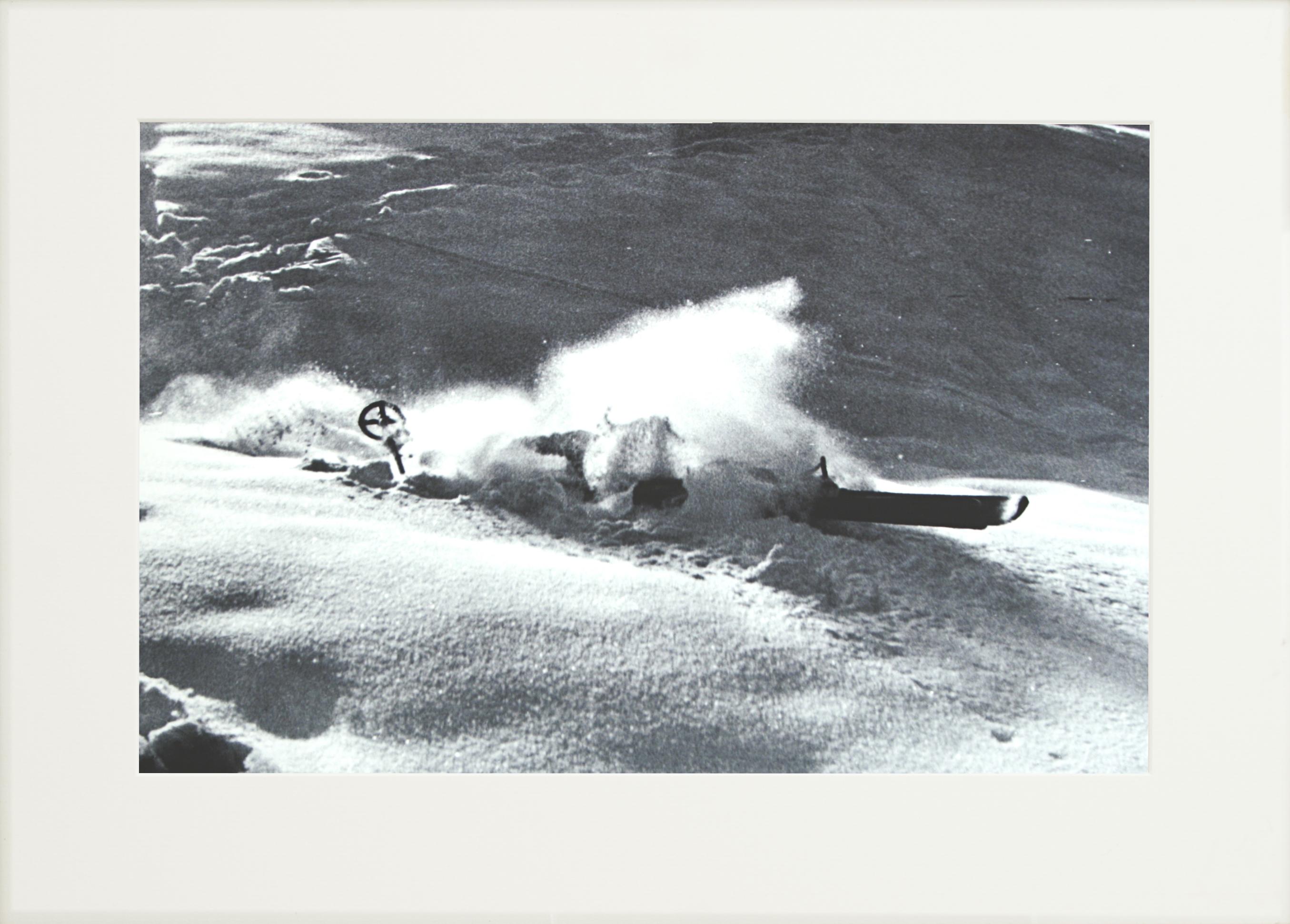 Sporting Art Fotografia d'epoca di sci alpino, 'NOSE DIVE' in vendita