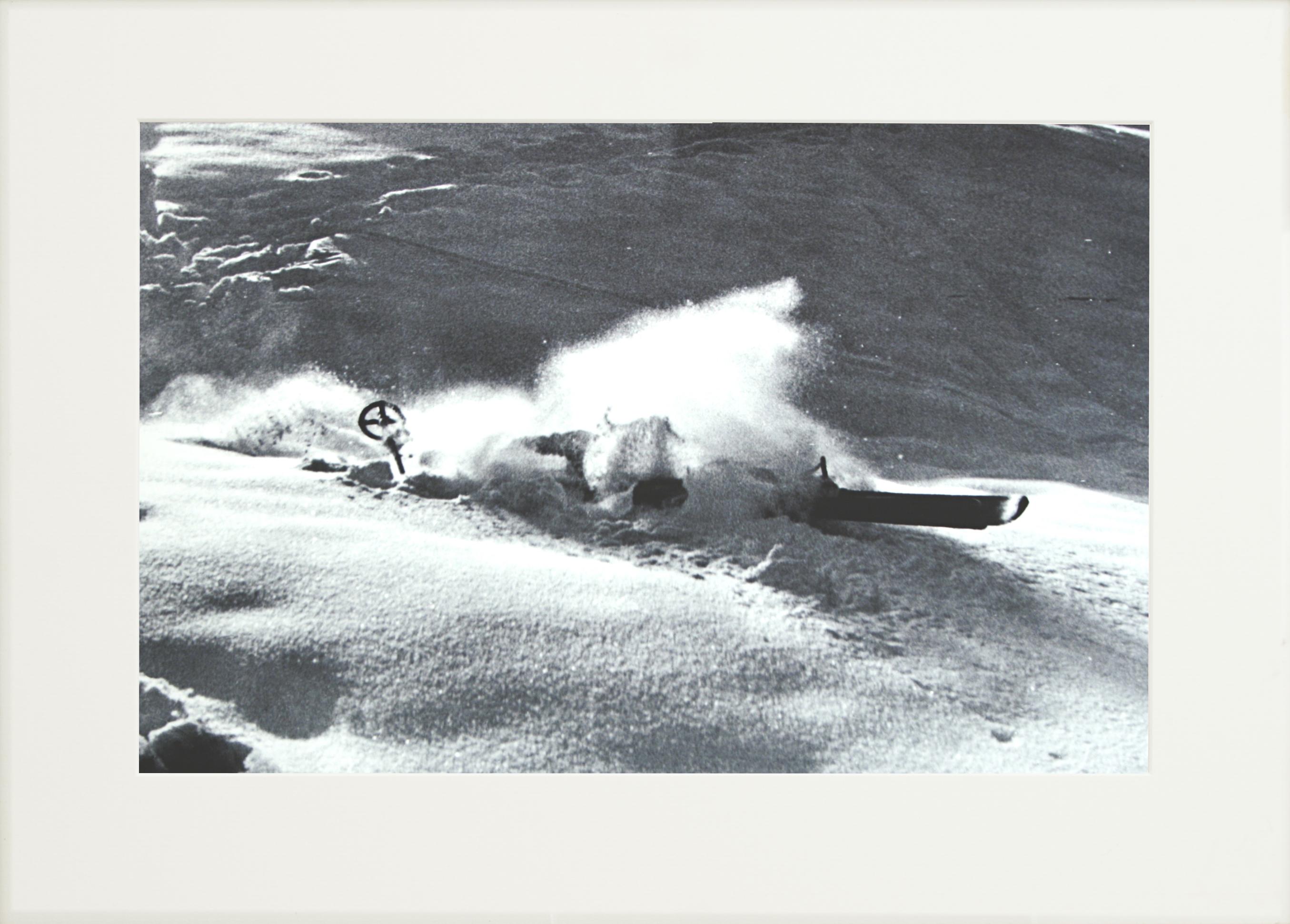 Sporting Art Photographie de ski alpin vintage et ancienne,NOSE DIVE en vente