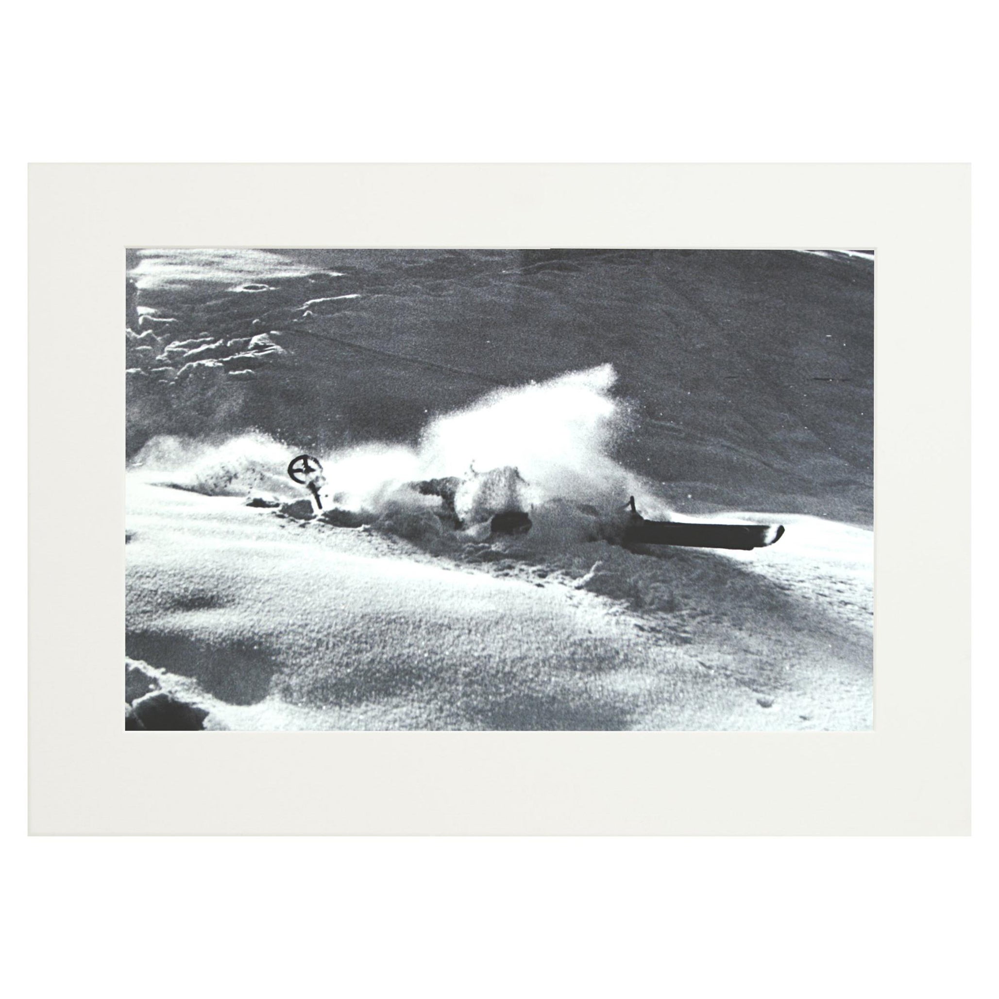 Photographie de ski alpin vintage et ancienne,NOSE DIVE