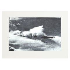 Vintage, Antique Alpine Ski Photograph, 'NOSE DIVE'