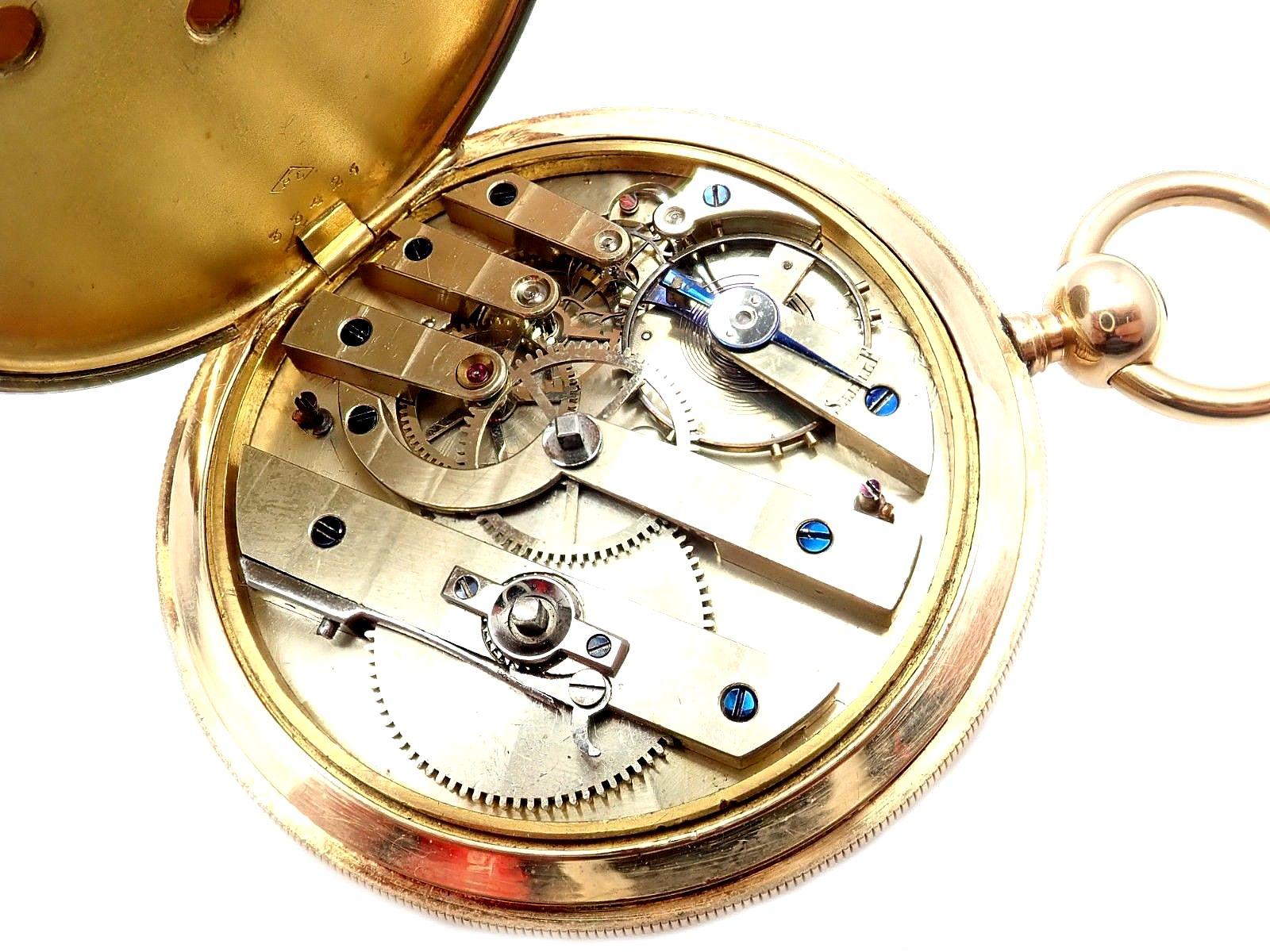 Vintage Antique Arnold Adams London Lever Key Wind Yellow Gold Pocket Watch In Excellent Condition In Southampton, PA