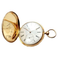 Vintage Antique Arnold Adams London Lever Key Wind Yellow Gold Pocket Watch