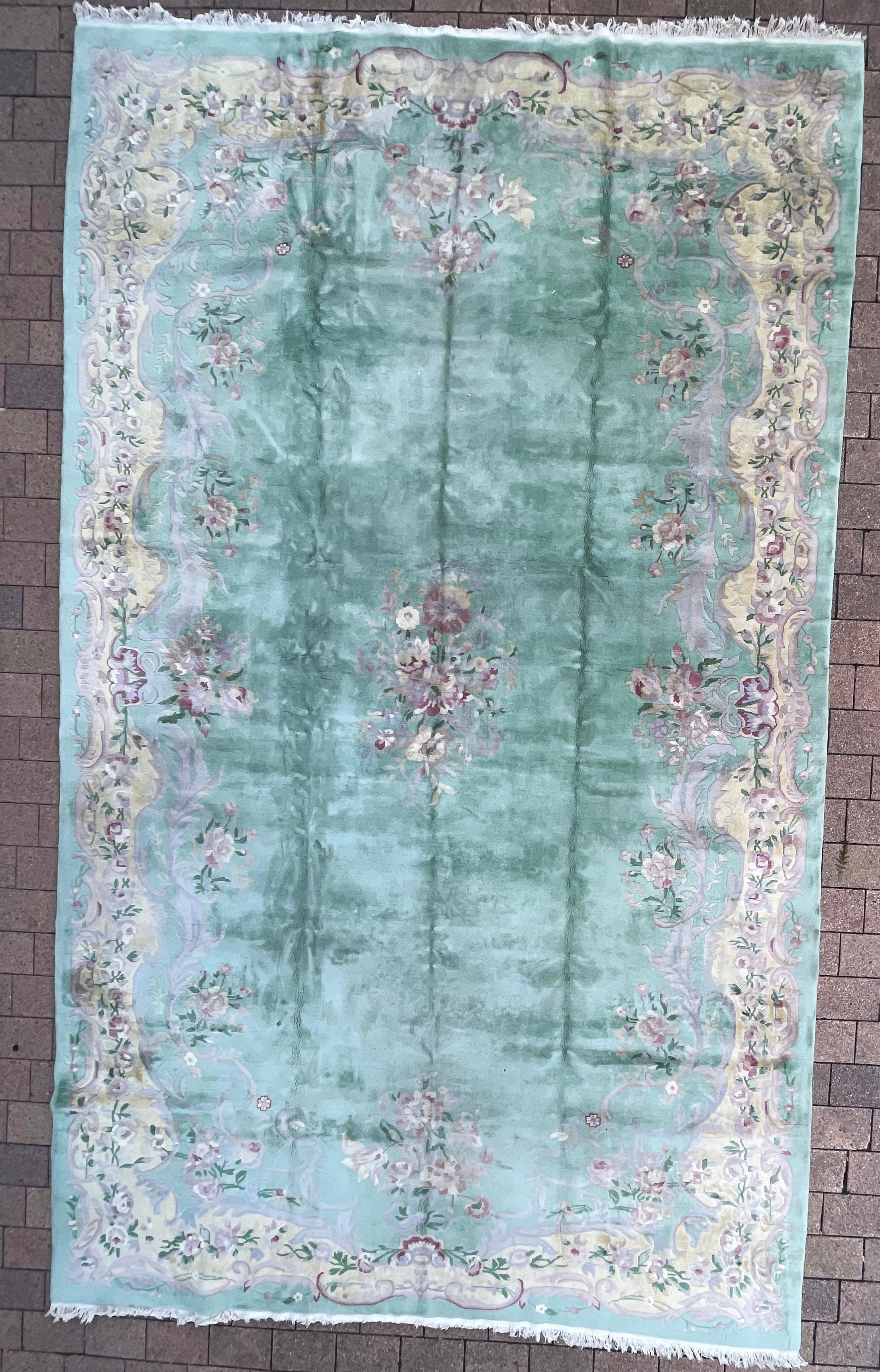 Vintage/Antique Art Deco Chinese Oriental Carpet, Over Size  For Sale 9