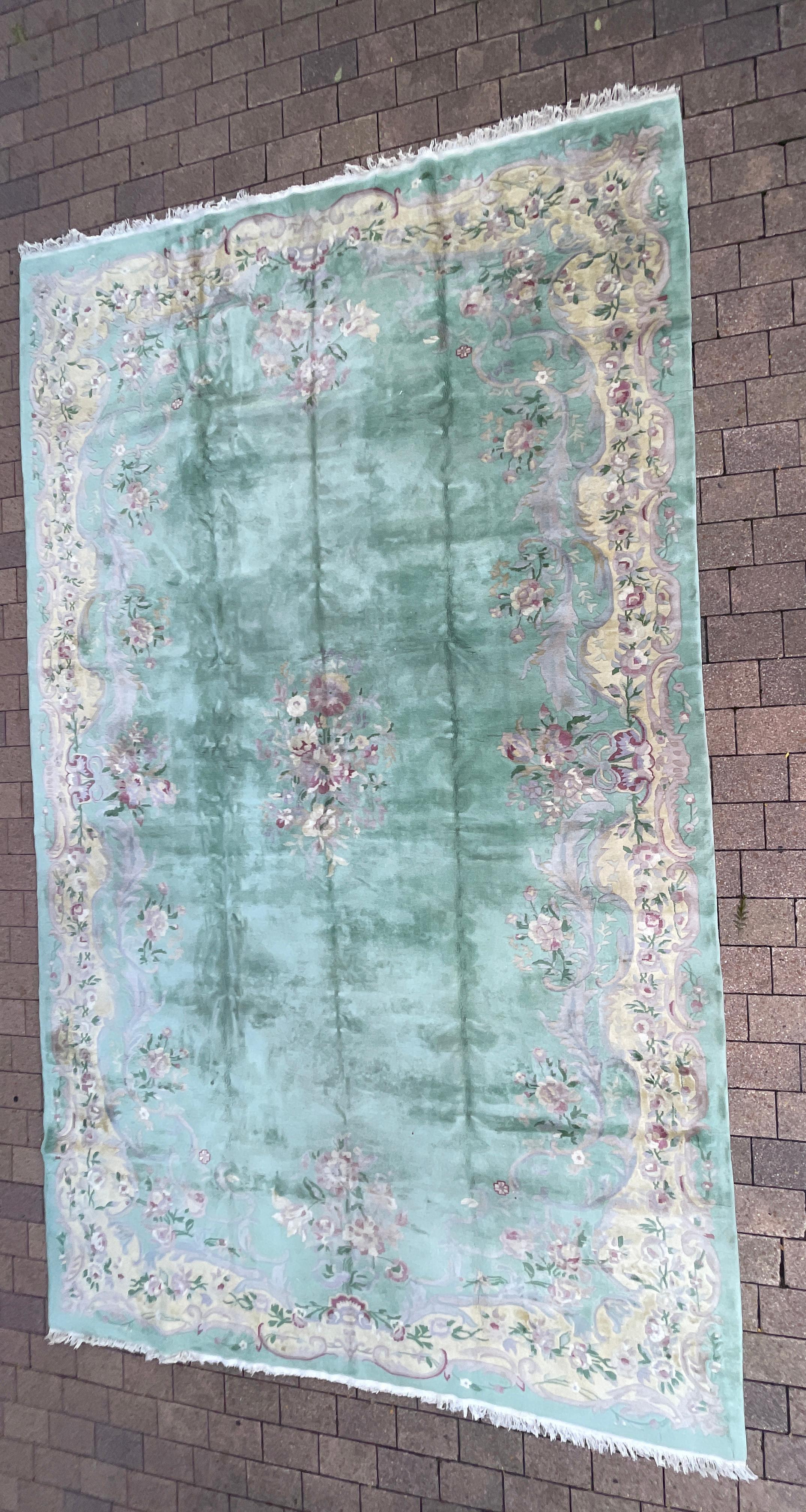 Vintage/Antique Art Deco Chinese Oriental Carpet, Over Size  For Sale 10