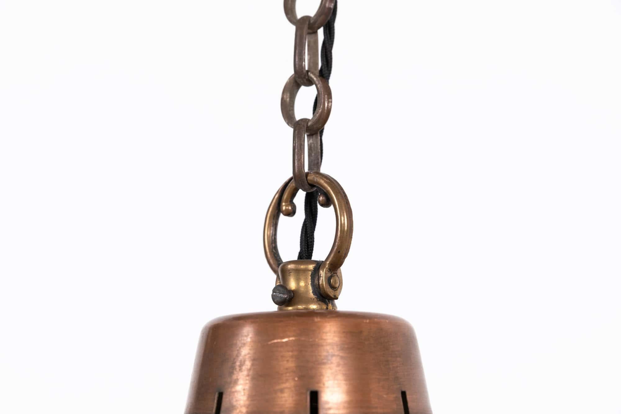 Lámpara Colgante Antigua Art Decó GEC Cubo de Cristal Opalino, C.1930 Inglés en venta