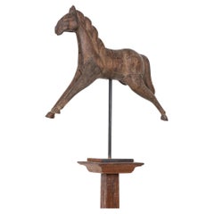 Vintage Antique Carved Wooden Folk Art Horse, c.1940