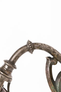 Antigua lámpara de pared de latón fundido GEC / Holophane Sconce Light c.1910