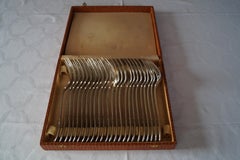 Vintage Antique CHRISTOFLE "Trianon" Box Silver Plated Cutlery