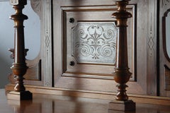 Vintage Antique Danish Solid mahogany Wood Cabinet, 1890s