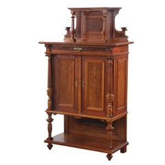 Vintage Antique Danish Solid mahogany Wood Cabinet, 1890s