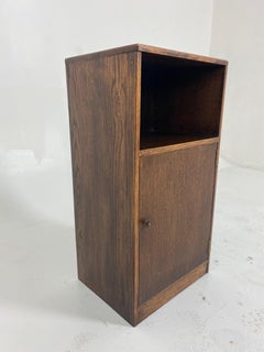 Vintage Antique Deco Tiger Oak Nightstand, Lamp Table, Scotland 1930, H656