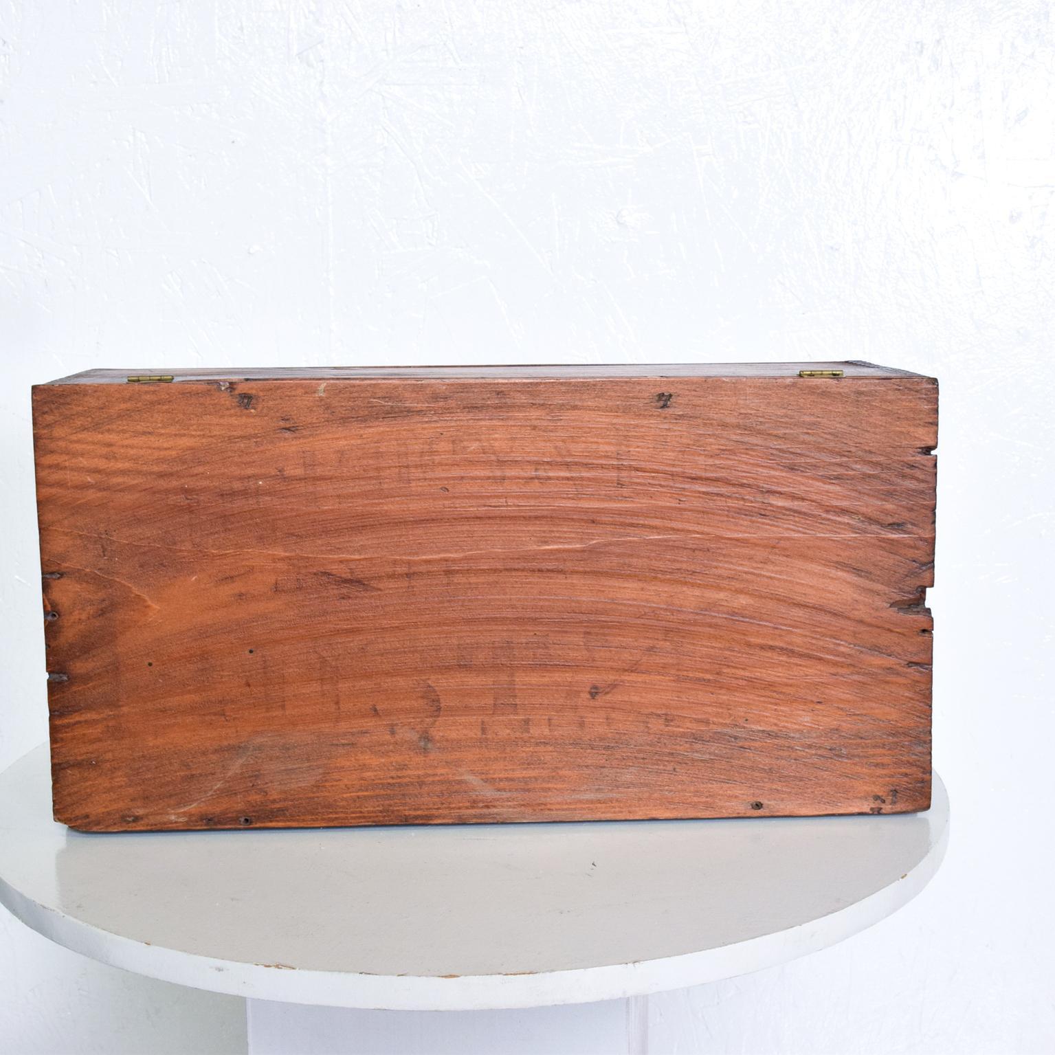 Vintage Antique Decorative Wood Box Splice Lap Joints 4