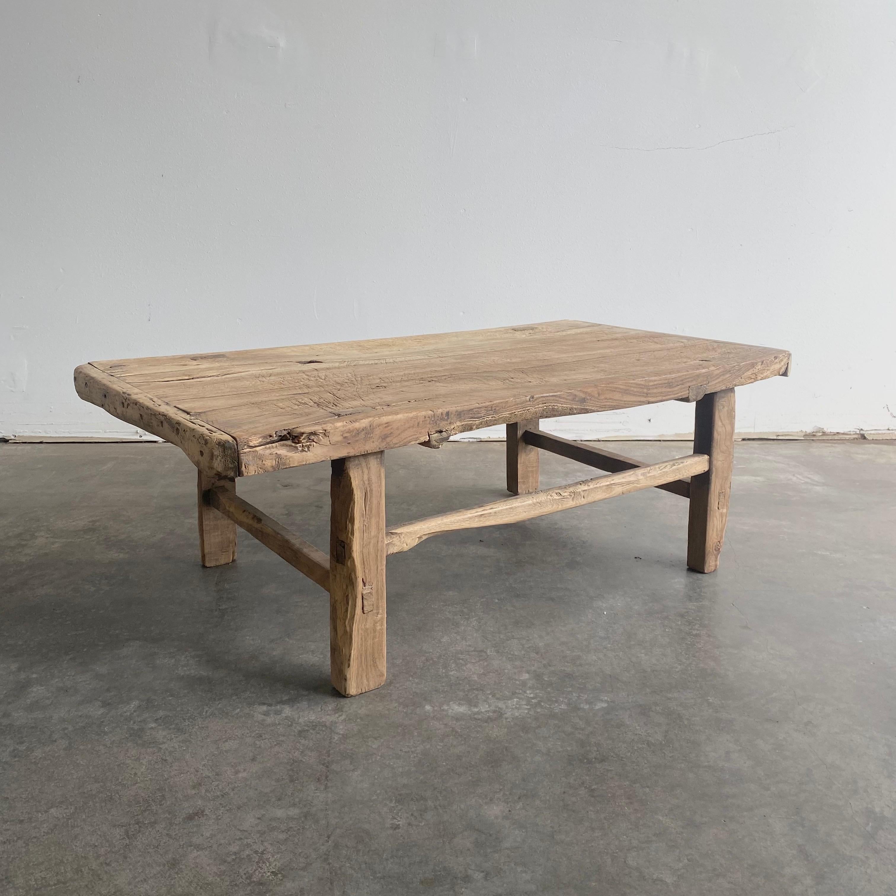 Vintage antique elm wood coffee table with beautiful antique weathered patina top
These are the real vintage antique elm wood coffee table! Beautiful antique patina, with weathering and age, these are solid and sturdy ready for daily use, use as a