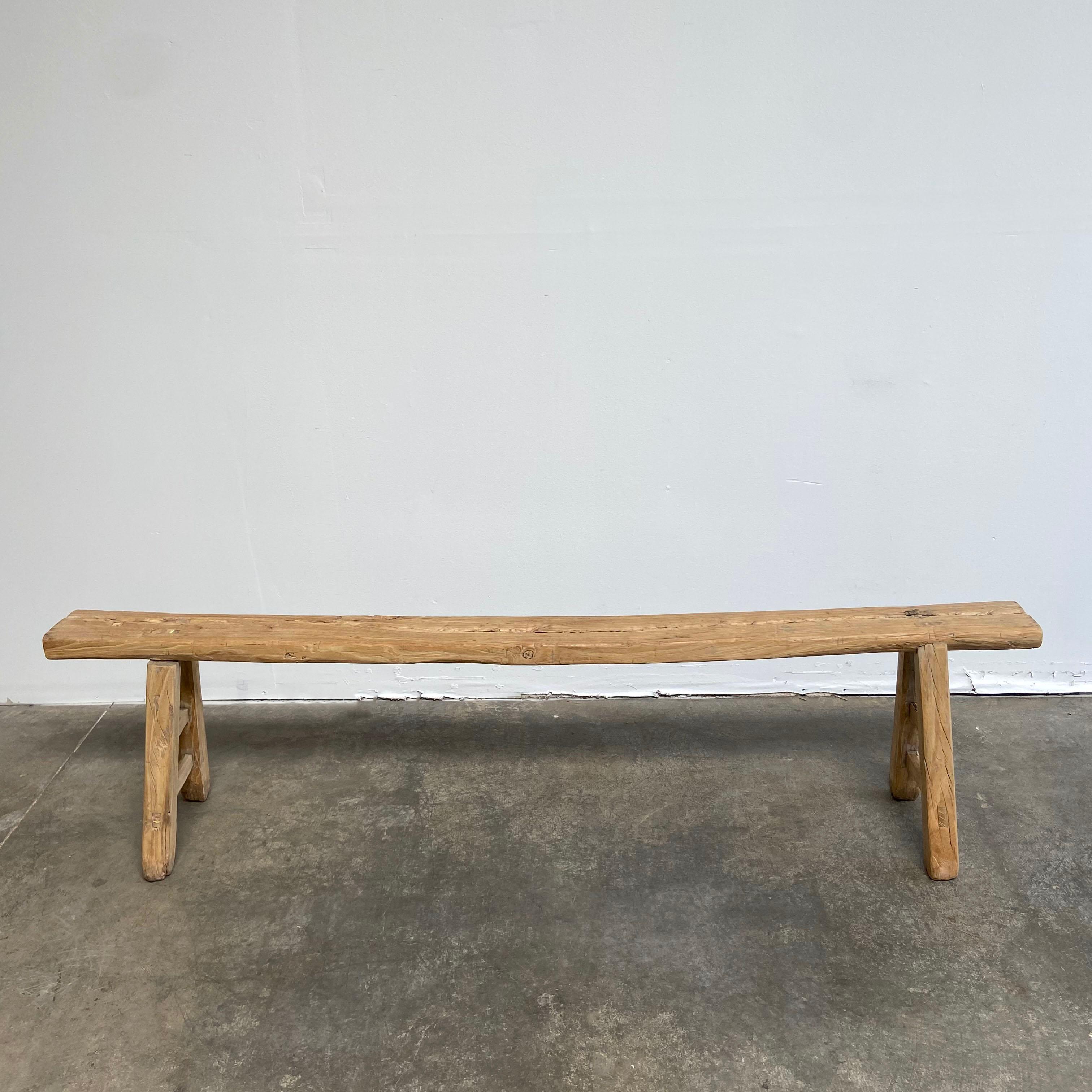 Vintage antique elm wood bench
These are the real vintage antique elm wood benches! Beautiful antique patina, with weathering and age, these are solid and sturdy ready for daily use, use as as a table behind a sofa, stool, coffee table, they are