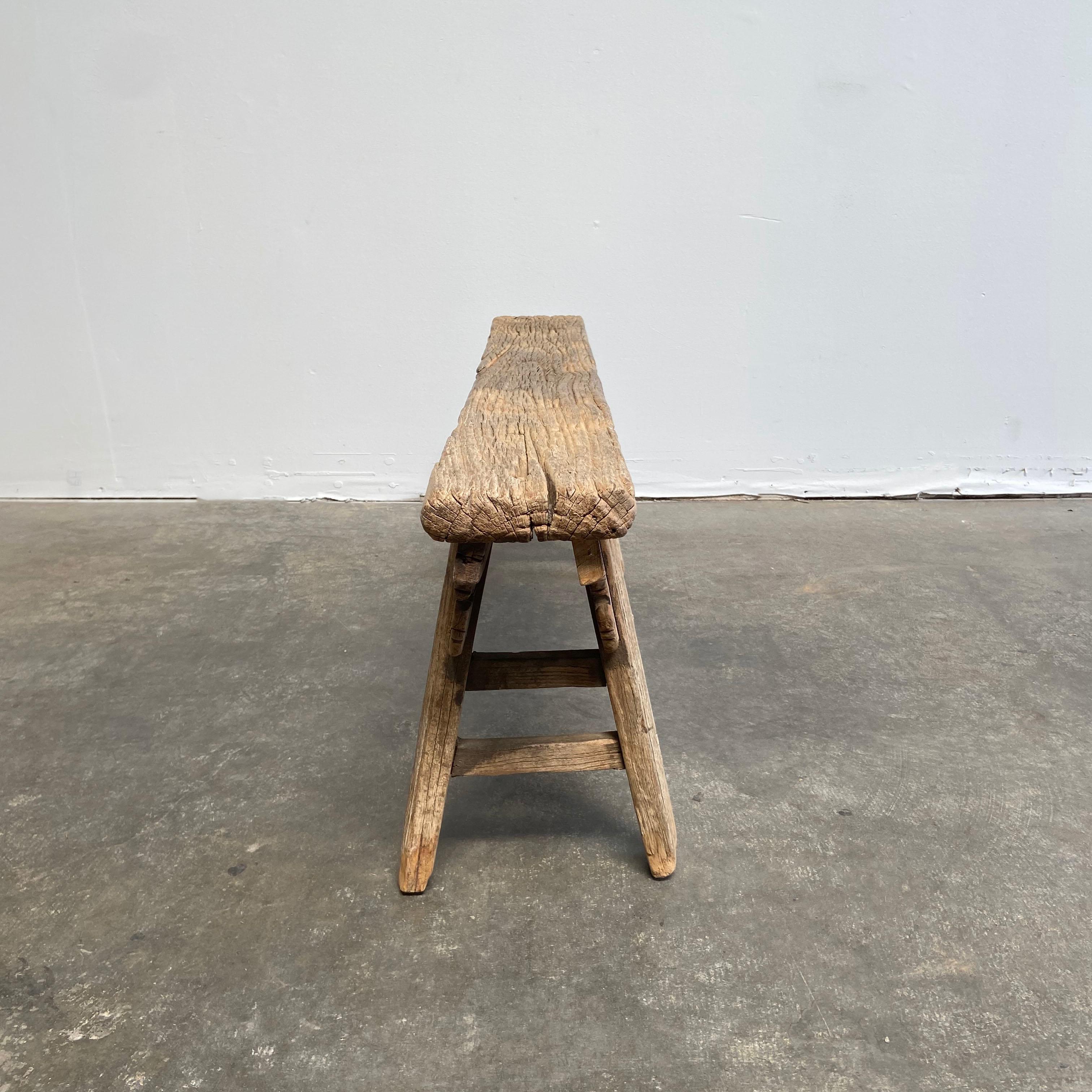 Vintage antique elm wood skinny bench
These are the real vintage antique elm wood benches! Beautiful antique patina, with weathering and age, these are solid and sturdy ready for daily use, use as a table behind a sofa, stool, coffee table, they