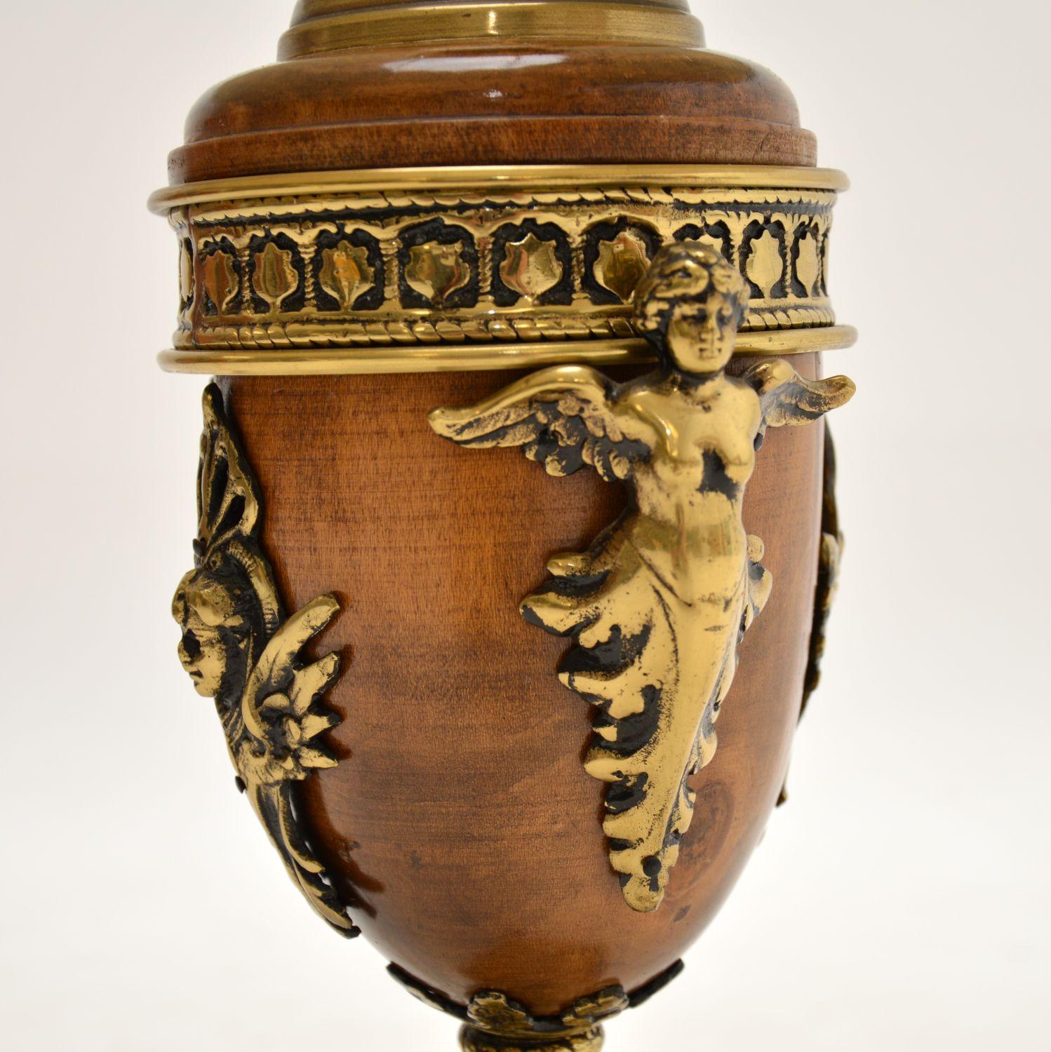 Antike französische Tischlampe (Bronze) im Angebot