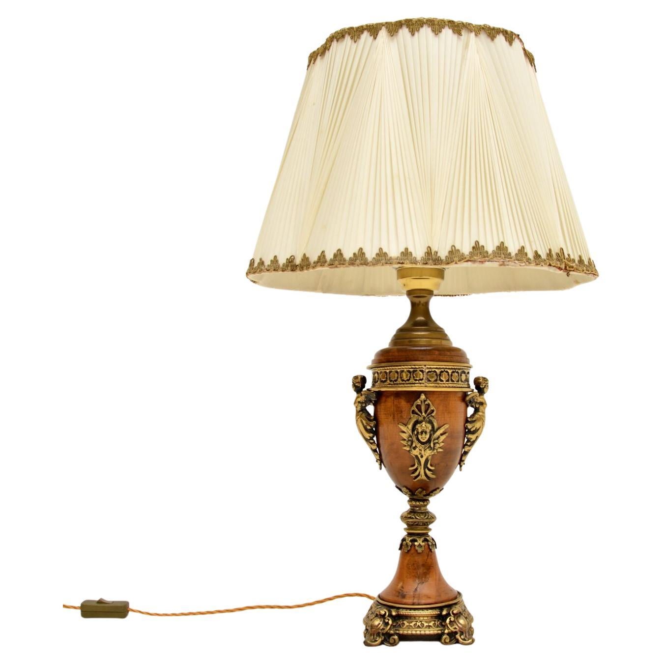 Vintage Antique French Table Lamp For Sale