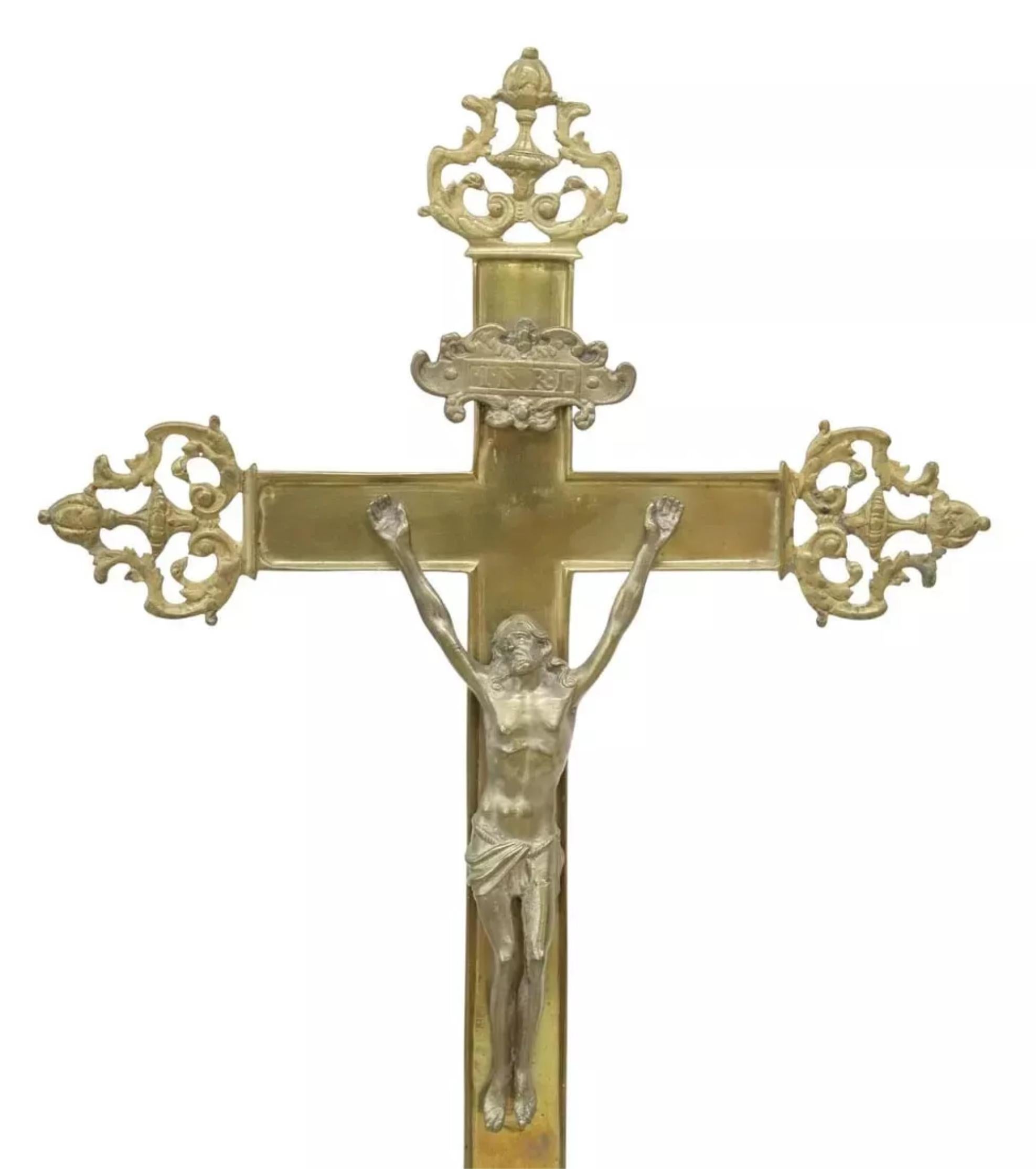 Gorgeous Vintage / Antique Gilt Metal, Altar Crucifix & Candle Pricket, Set of 3!!

Altar Crucifix & Candle Prickets, Gilt Metal,  Set of 3,  Vintage / Antique, Renaissance Revival, Home Decor!!

This set of three Altar Crucifix & Candle Prickets is