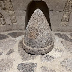 Rustic Antique Hand Carved Stone Water Filter Mexico