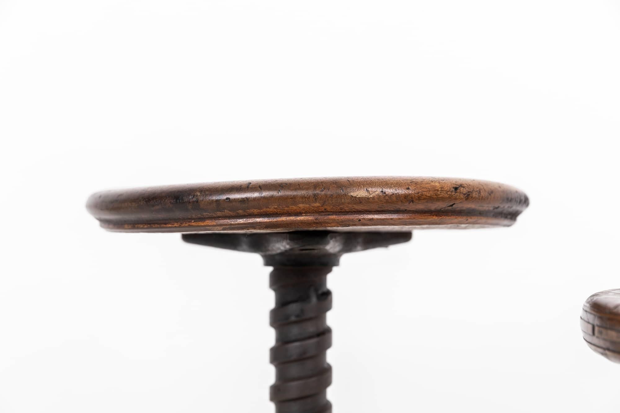 

Iconic Singer sewing stool. c.1930

Originally, these stools lined factory floors, and were adapted over time to make them more comfortable for workers. In wonderful condition with hardwood seat top. Height adjustable via lockable thread. Singer