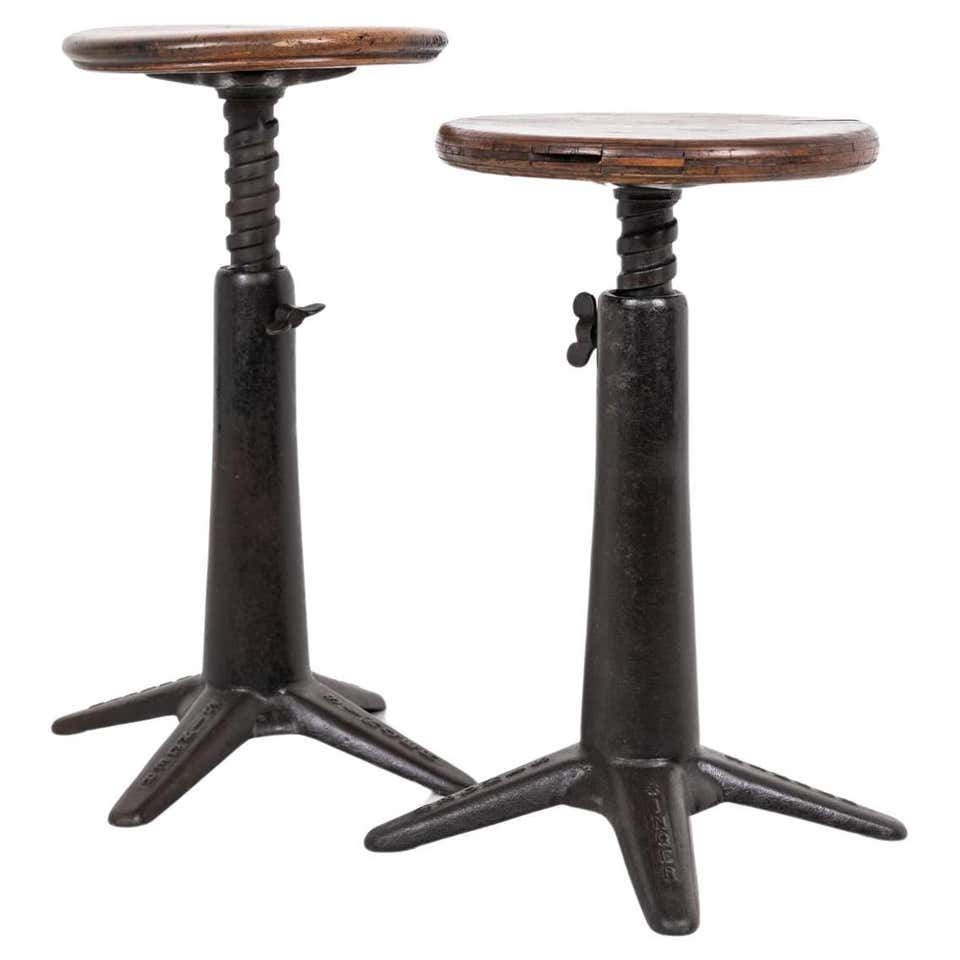Authentic Vintage Industrial Factory Stool For Sale at 1stDibs ...