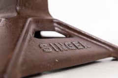 Antica sedia girevole industriale Singer Factory, 1930 ca.