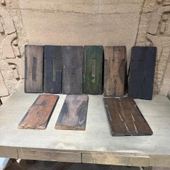 Vintage Antique Letterpress Wood Type Printing Blocks