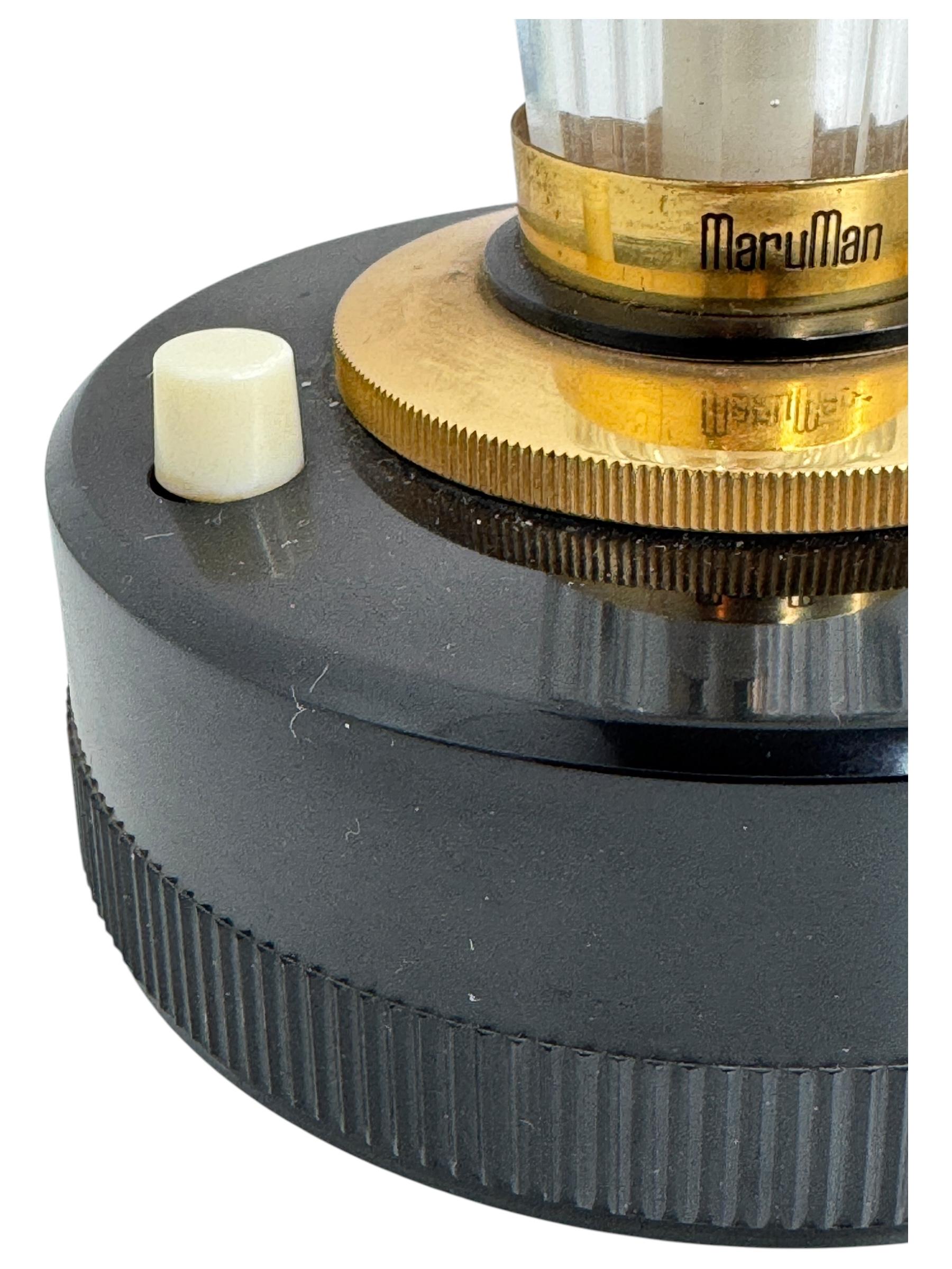 MaruMan T2, briquet de table ancien en cristal lourd, électrique et à gaz en vente 6