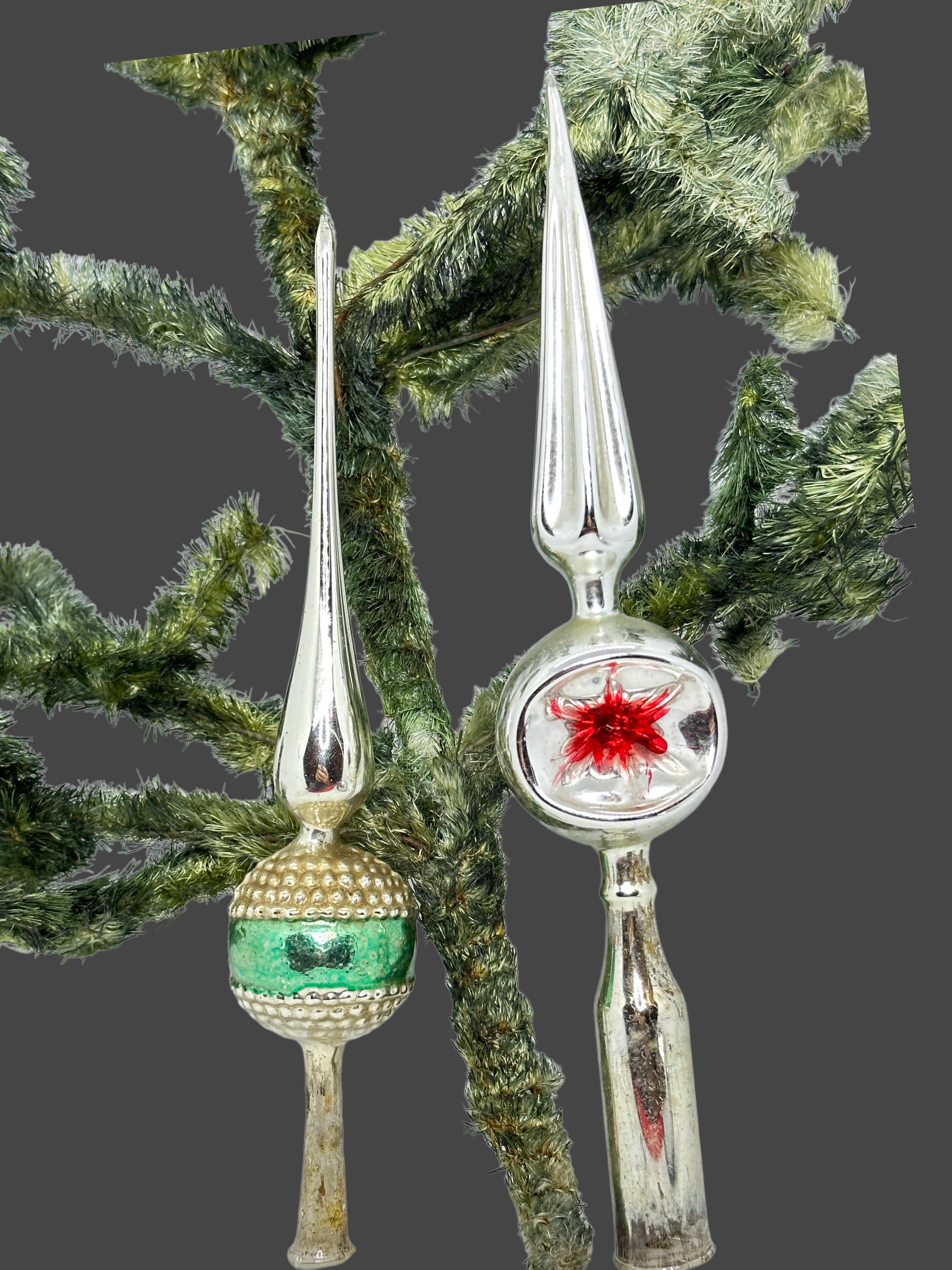 vintage glass tree toppers