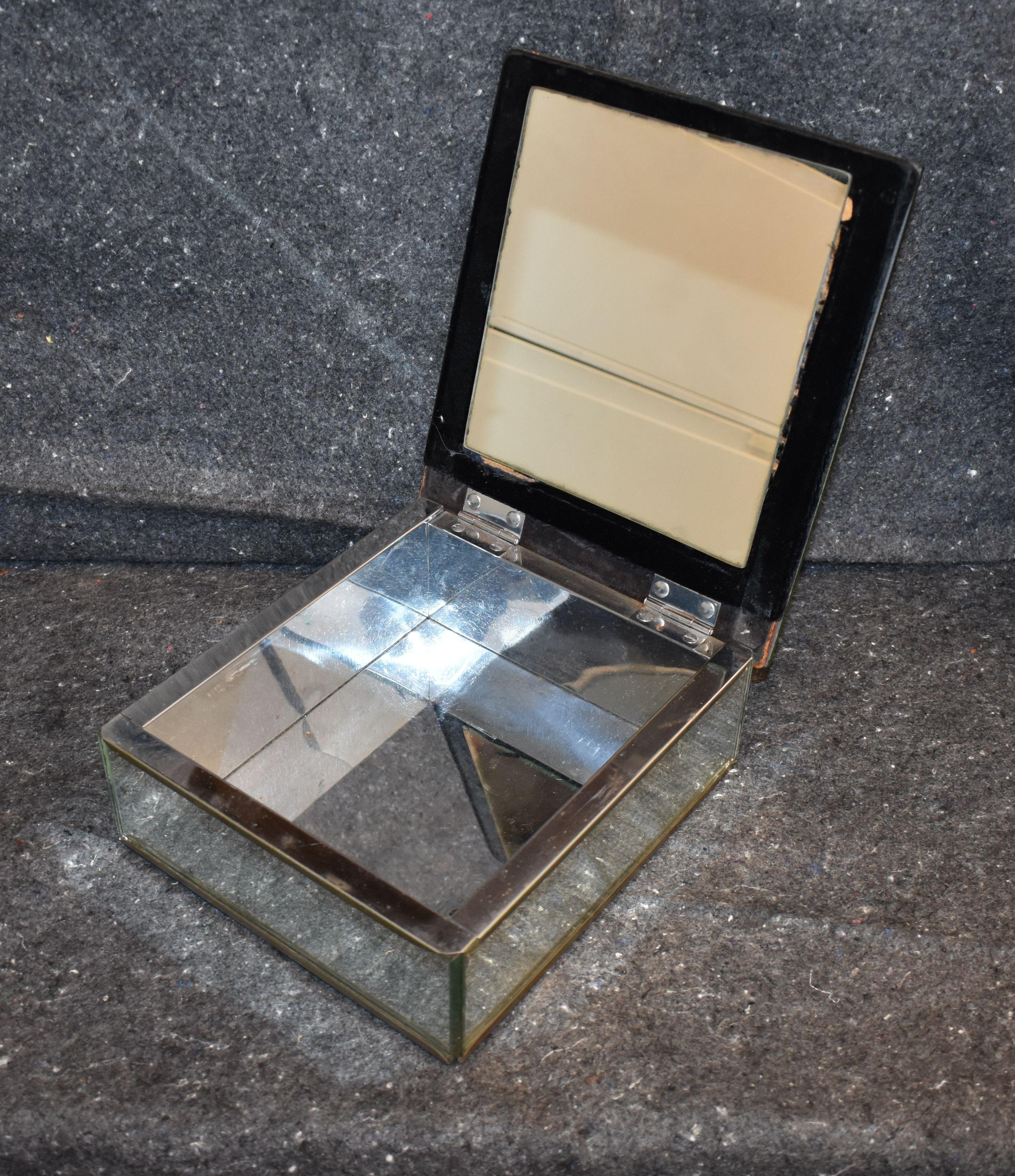 antique mirror jewelry box