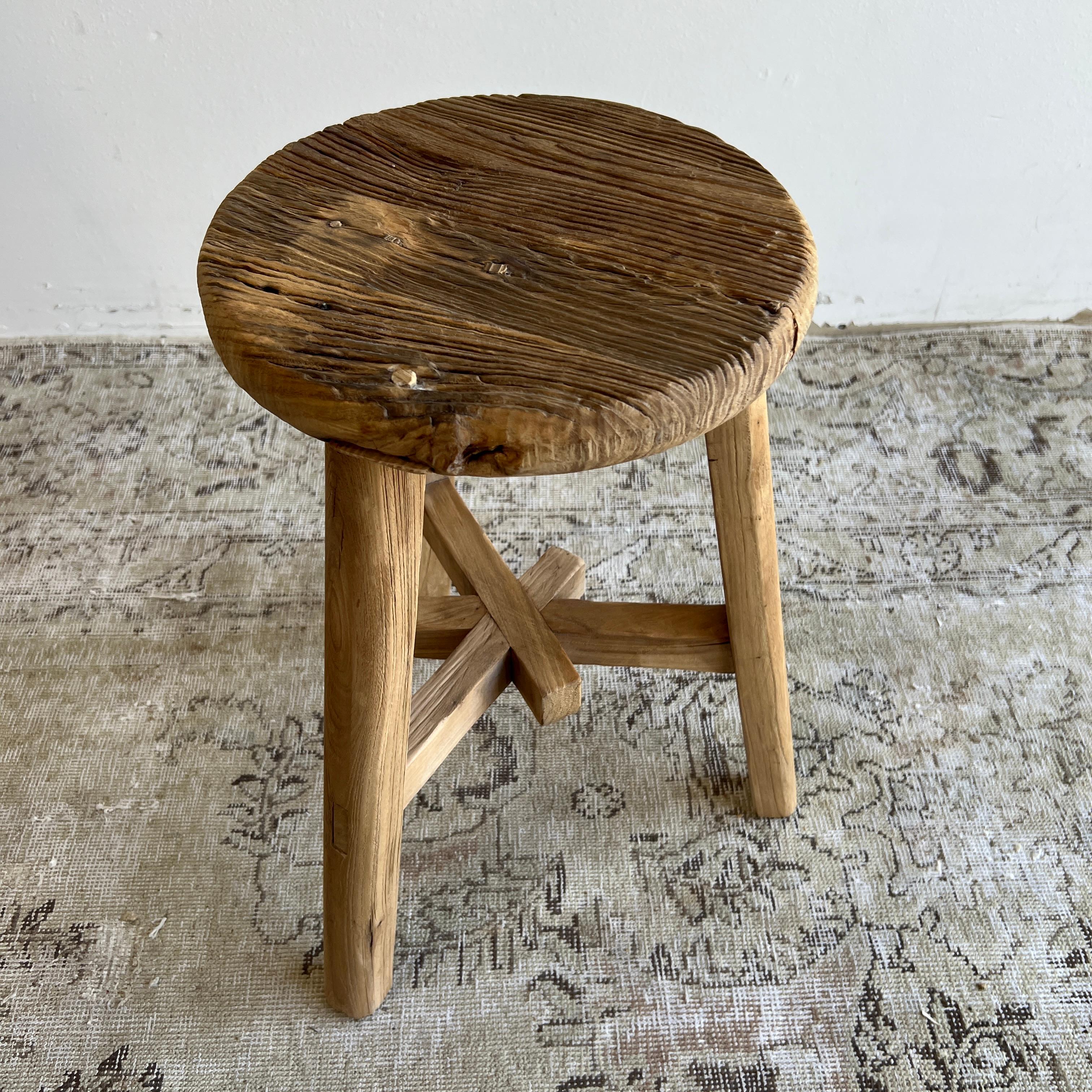 antique round stool