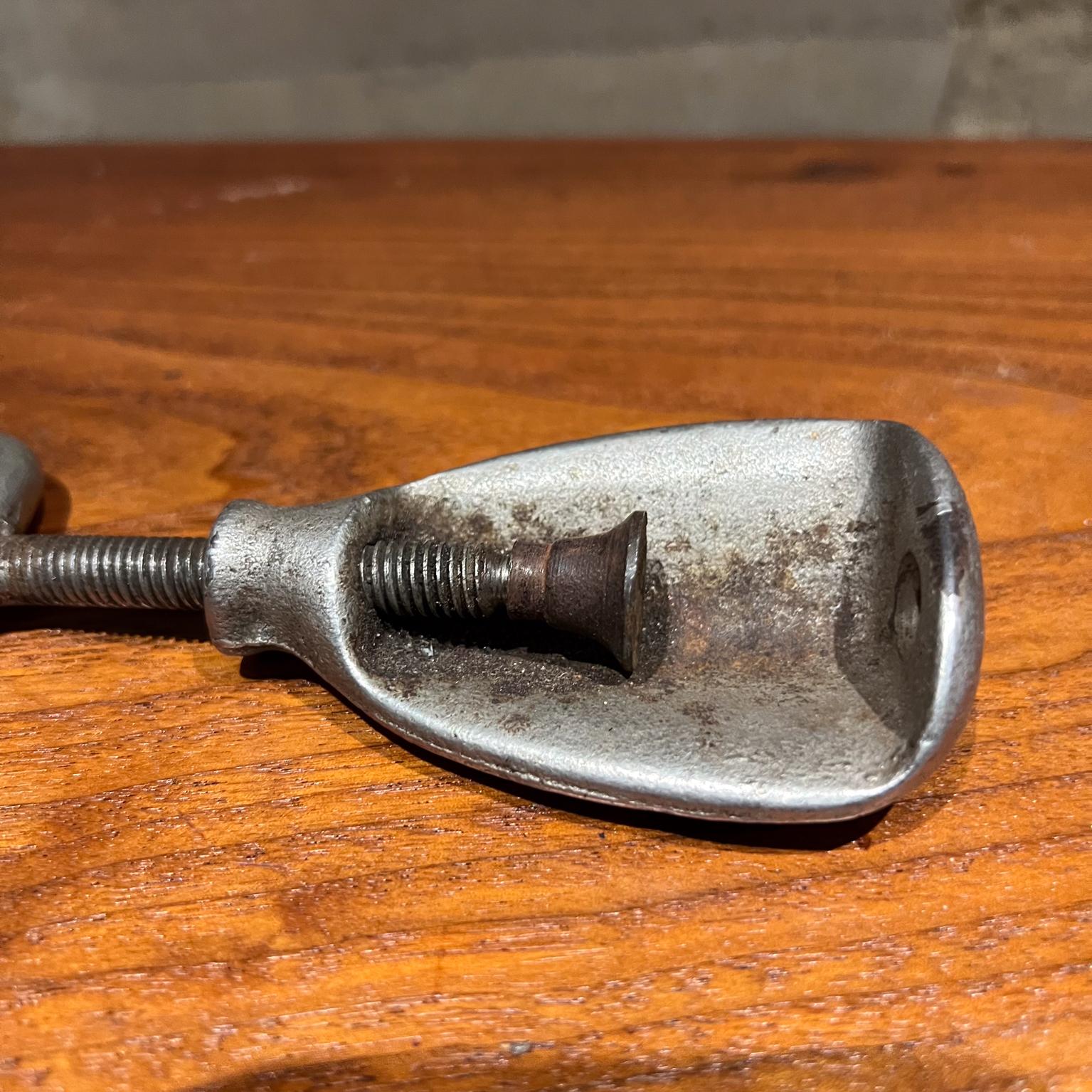 Industrial Vintage Antique Silver Nutcracker For Sale