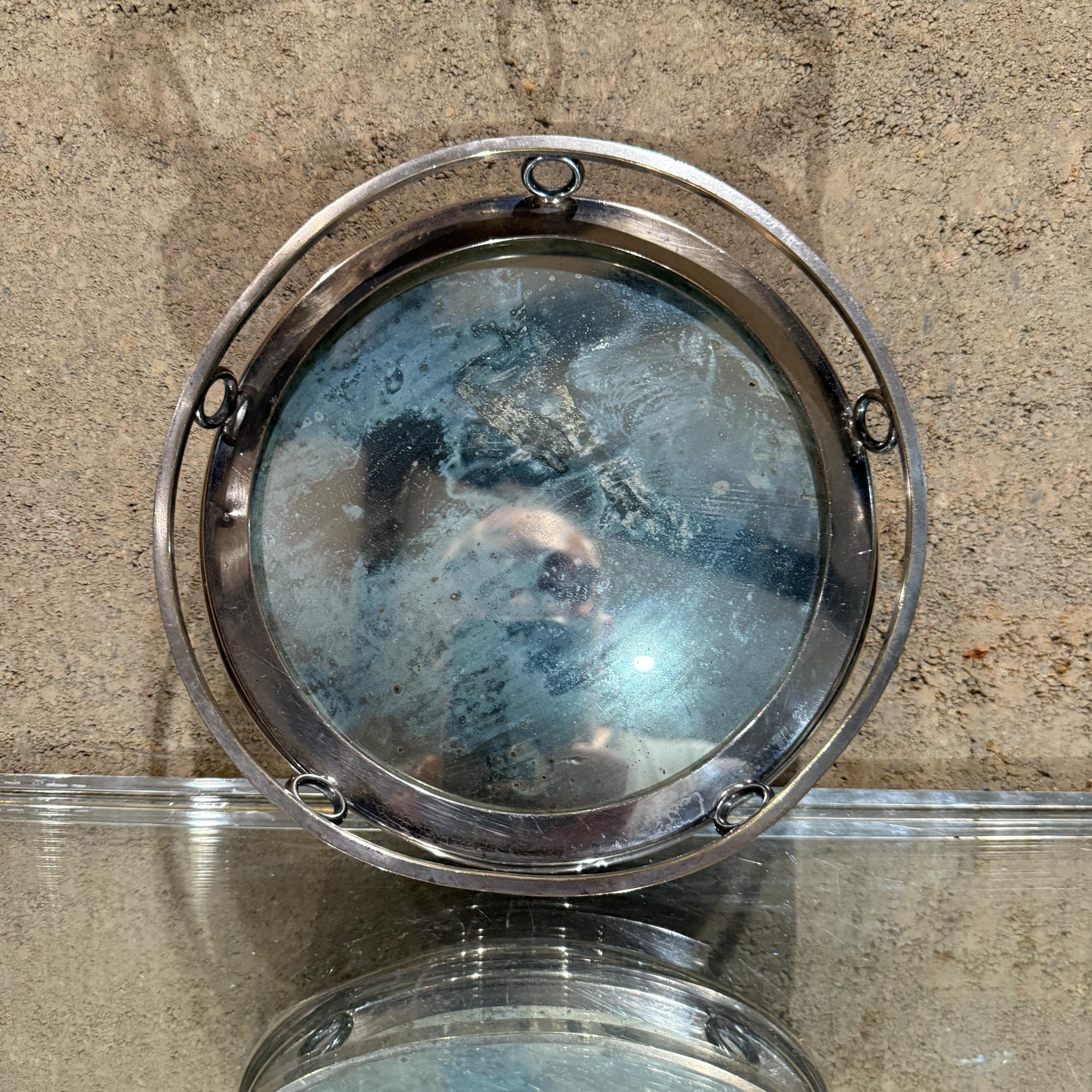 Hollywood Regency Vintage Antique Petit plateau de service avec miroir en vente