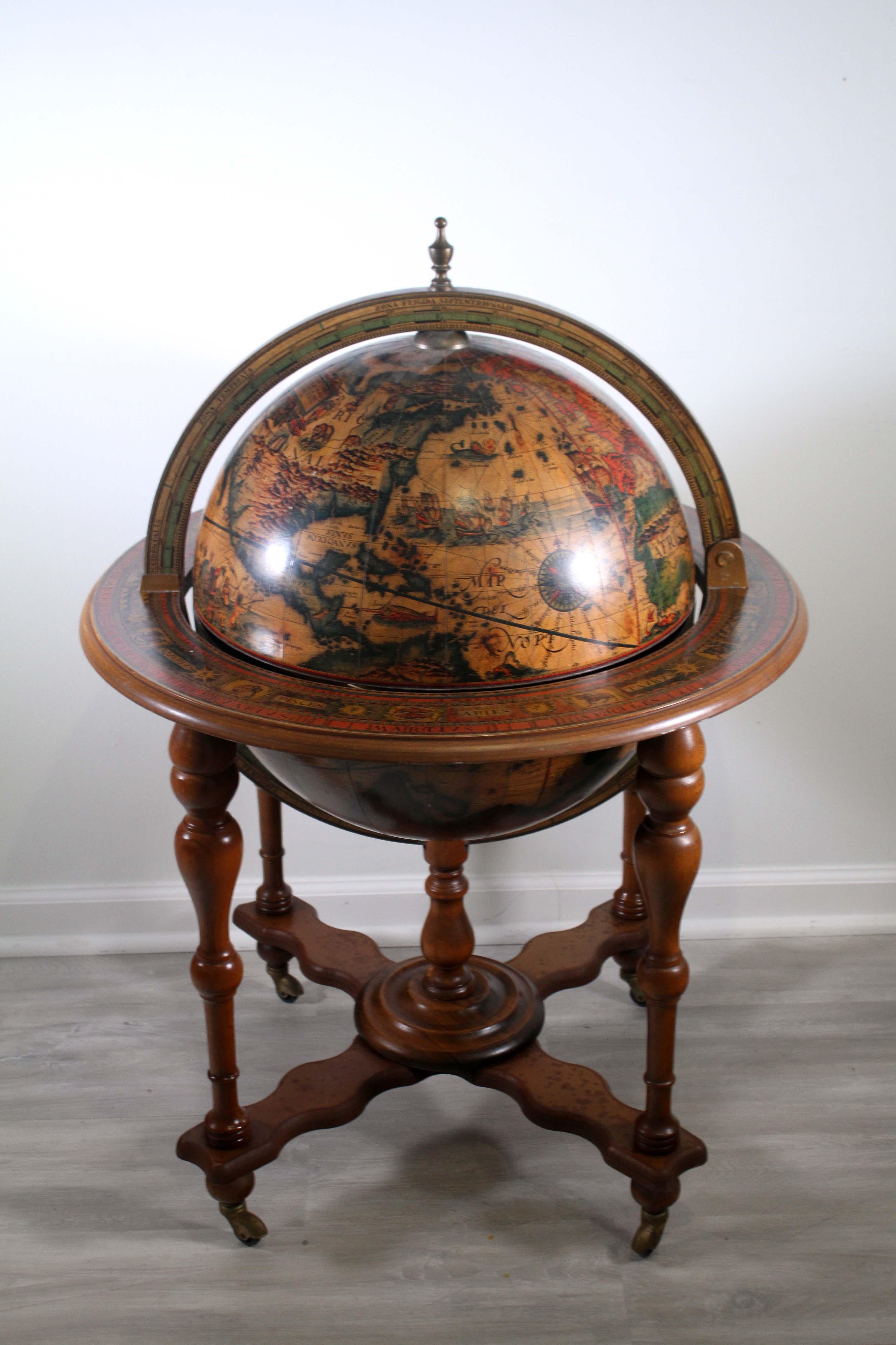 globe terrestre bar vintage