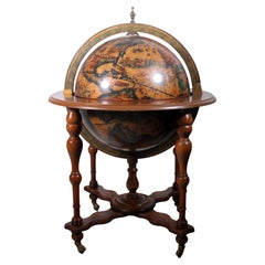 Bar globe à sec vintage de style ancien fabriqué en Italie, années 1960