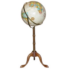 Vintage Antique Style Floor Standing Replogle World Classic Series Globe