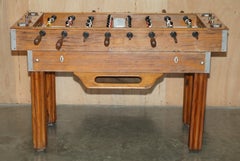 VINTAGE ANTIQUE STYLE FRENCH FOOTBALL TABLE HAND PAINTED FIGUREs