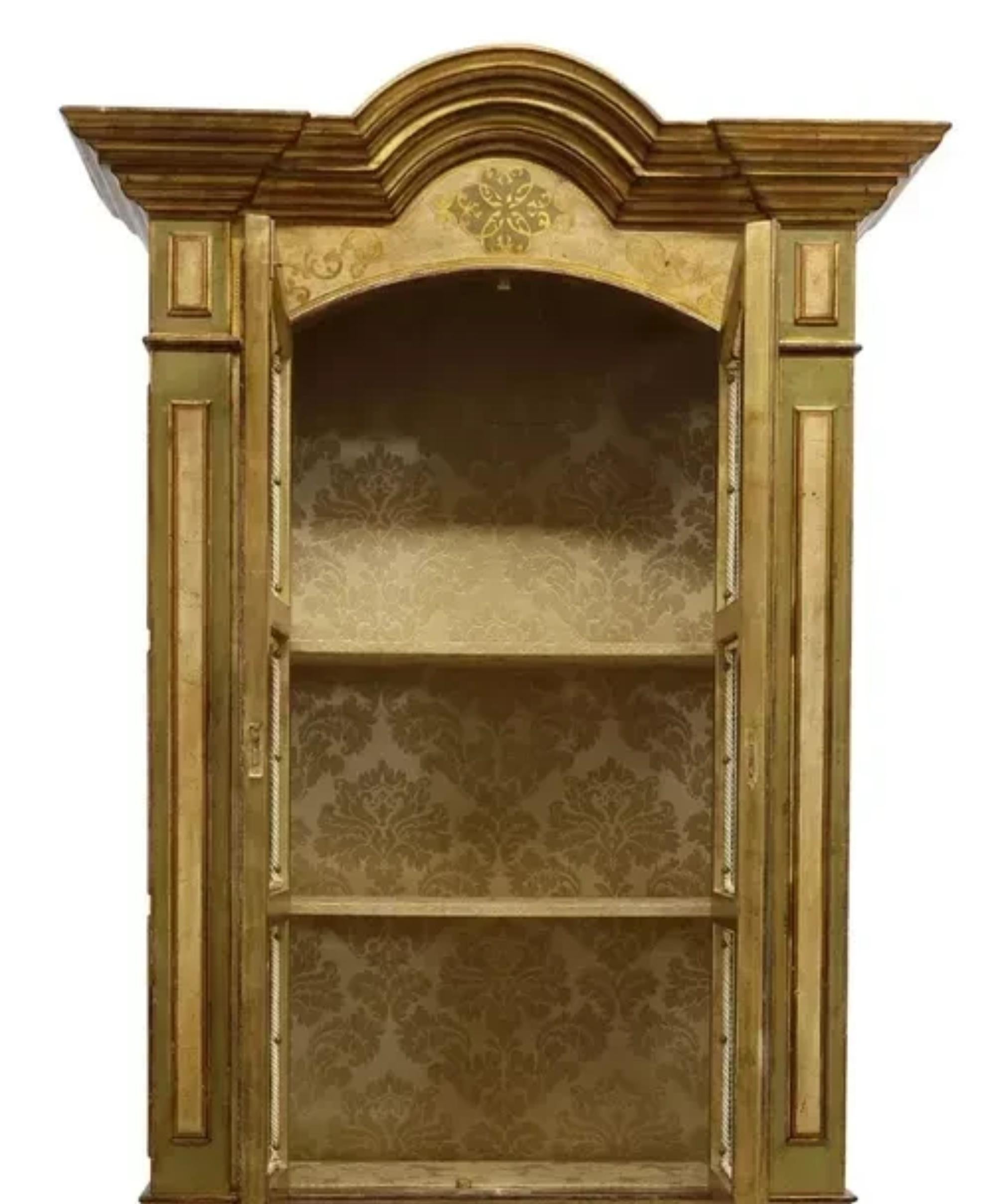 Vintage / Antik, venezianisch, lackiert, teilweise vergoldet, Bücherregal! (Holz) im Angebot
