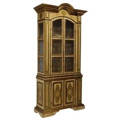 Vintage / Antique, Venetian, Paint Decorated, Parcel Gilt, Display Bookcase!